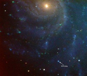 Una supernova visible con prismáticos